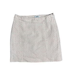 Moschino tweed pink tweed skirt us size 8